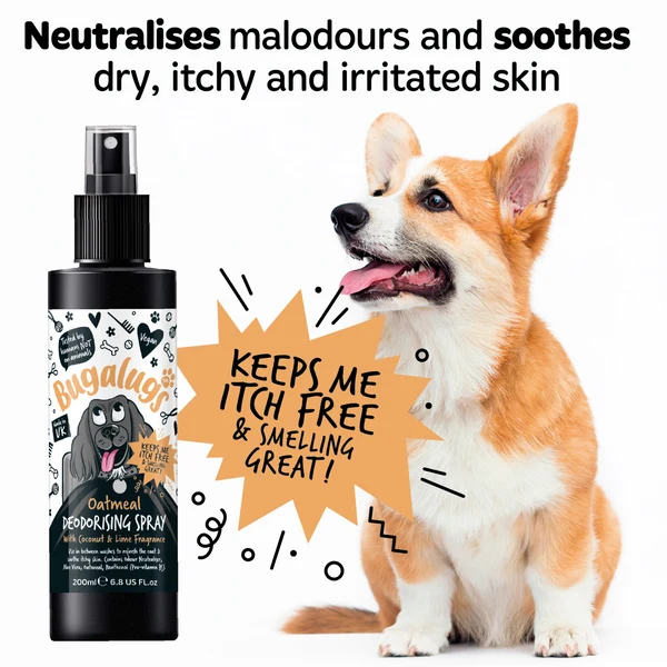 Bugalugs Oatmeal with Coconut & Lime Dog Deodorizing Spray 200ML