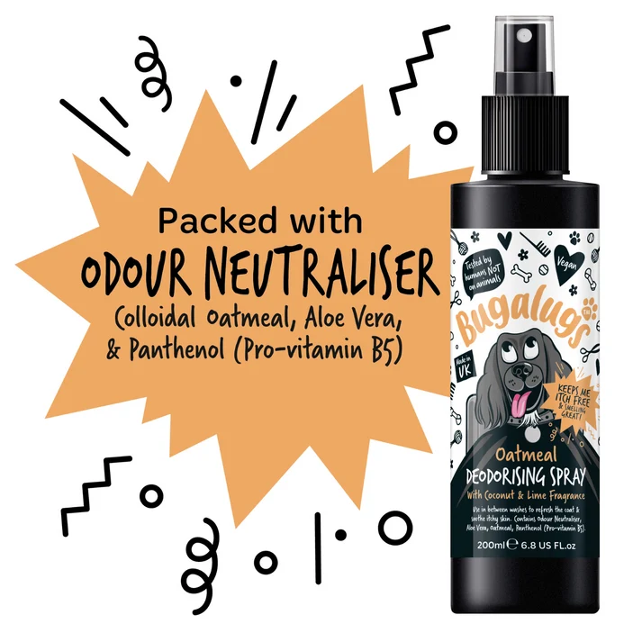 Bugalugs Oatmeal with Coconut & Lime Dog Deodorizing Spray 200ML