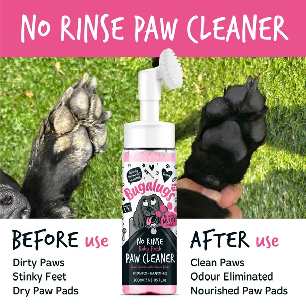 Bugalugs Baby Fresh No Rinse Paw Cleaner Foam 200ML