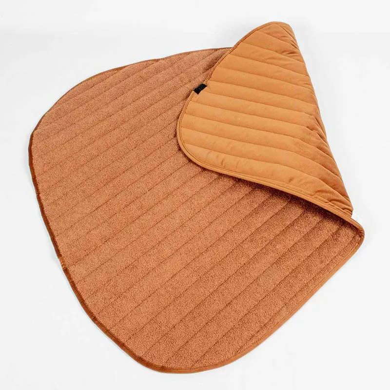 D&D Home Peeble Double Sided Plaid Lying Mat for Dogs 120x95x2cm - Orange