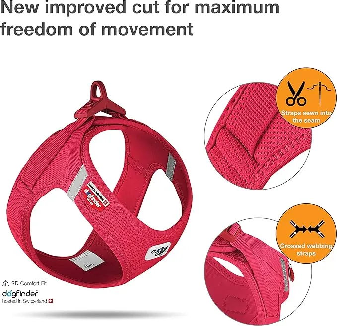 Curli Belka Air-Mesh Harness for Dogs - RED/XXXXL