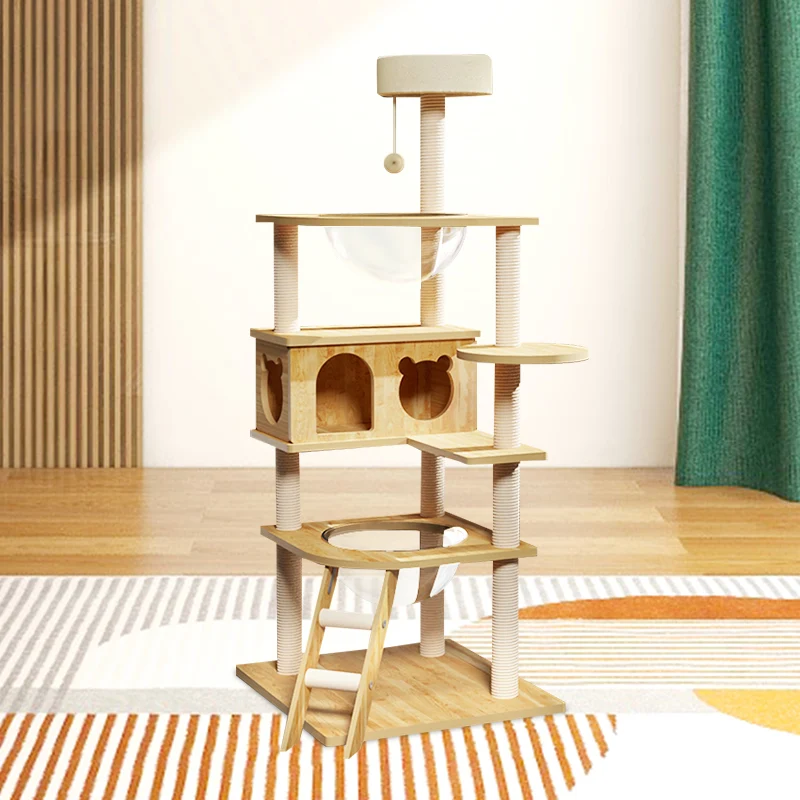 Regalia Hillsborough Cat Tree Tower & Scratch Post 40x50x145cm