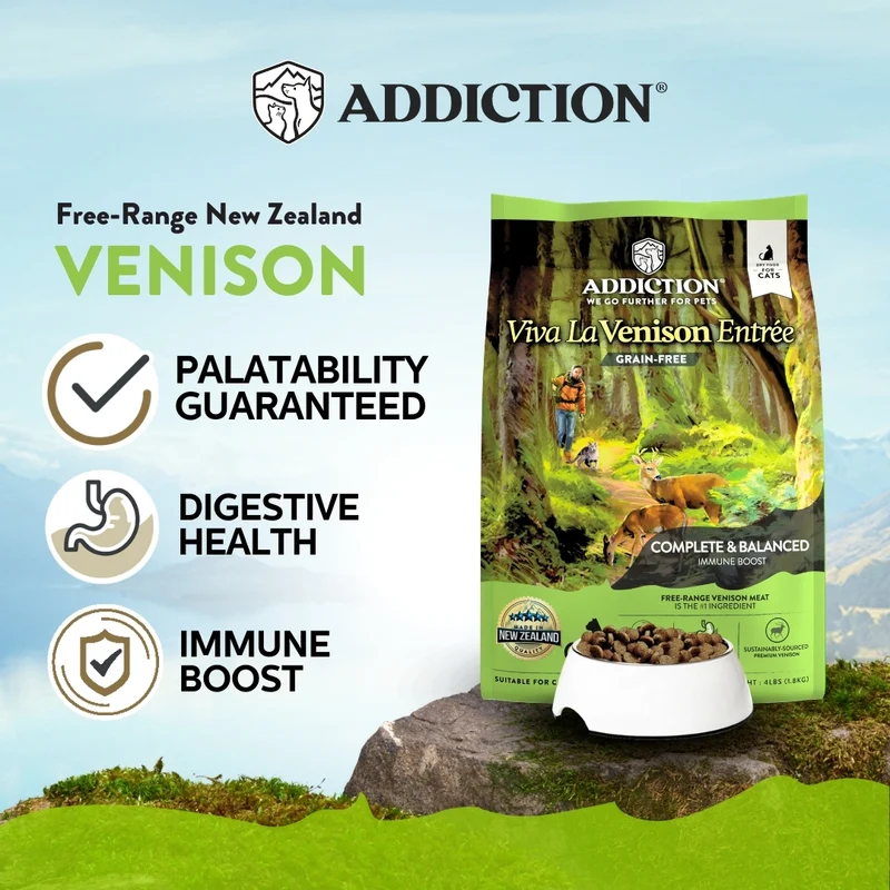 Addiction Viva La Venison Grain-Free Dry Cat Food