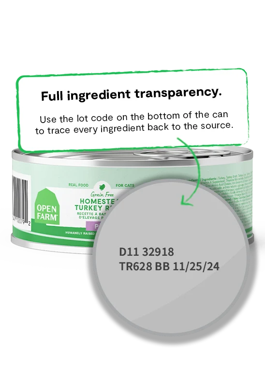 Open Farm Homestead Turkey Pate Wet Cat Food - 80G
