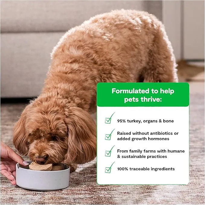 Open Farm Freeze Dried Raw Homestead Turkey Patties Dry Dog Food 297G