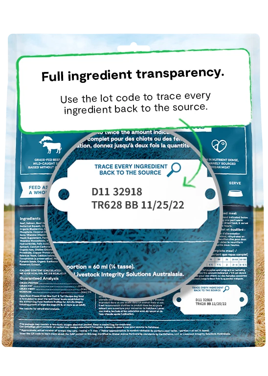 Open Farm Freeze Dried Surf & Turf Recipe Dry Dog Food 99G
