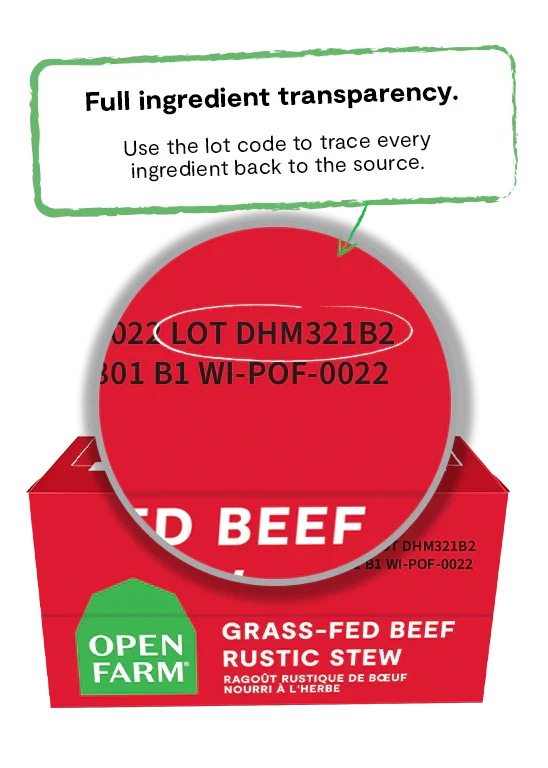 Open Farm Grass - Fed Beef Rustic Stew Wet Dog Food 354G