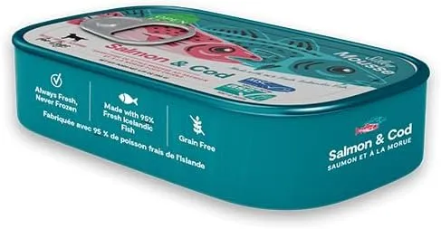 Open Farm Silky Mousse Salmon & Cod Meal Fish Topper for Cats 89G
