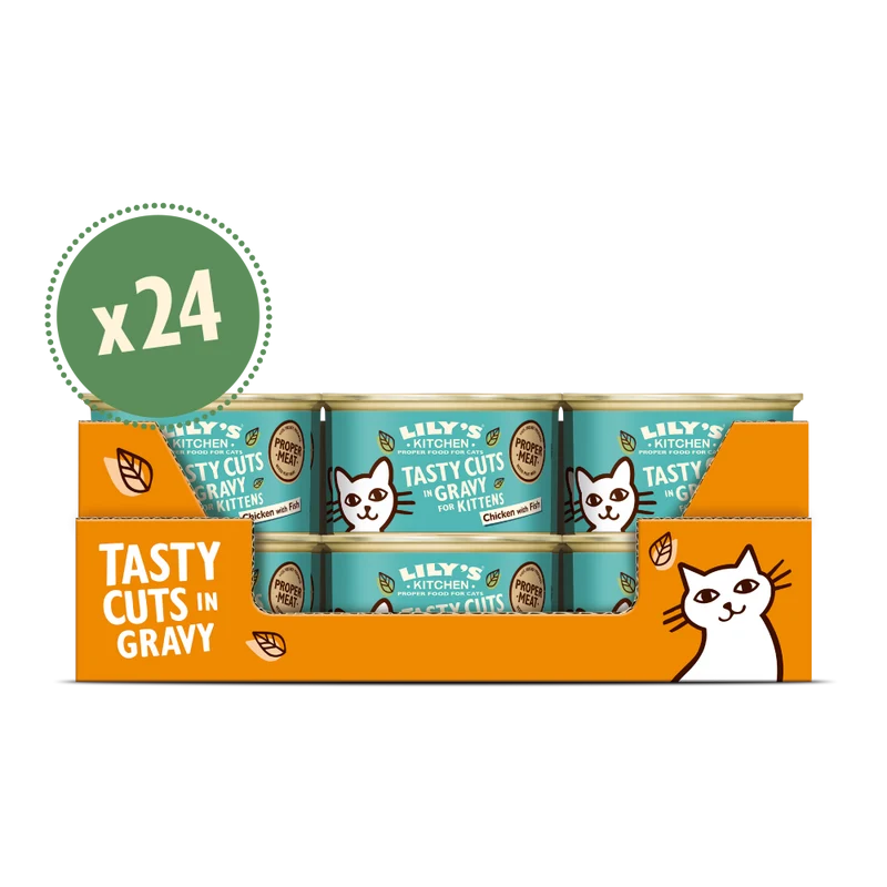 Lily's Kitchen Tasty Cuts Chicken & Ocean Fish Kitten Wet Food