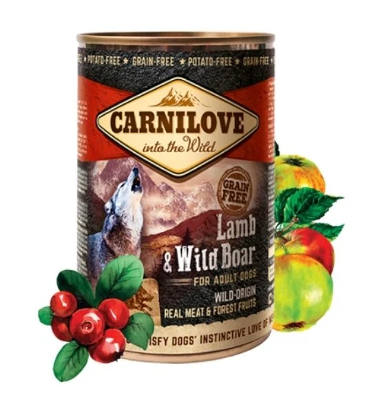 Carnilove Lamb & Wild Boar for Adult Wet Dog Food 400G