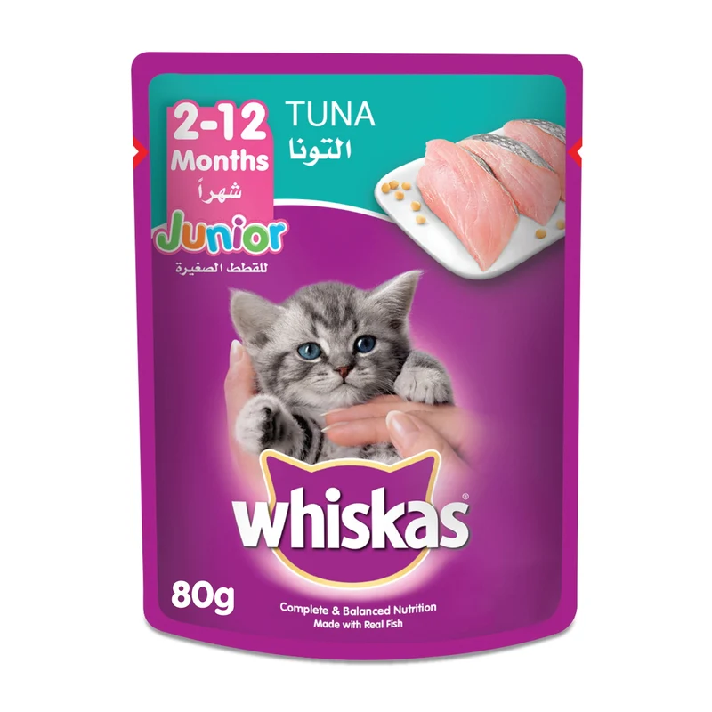 Whiskas Junior With Tuna Wet Kitten Food 4x80G