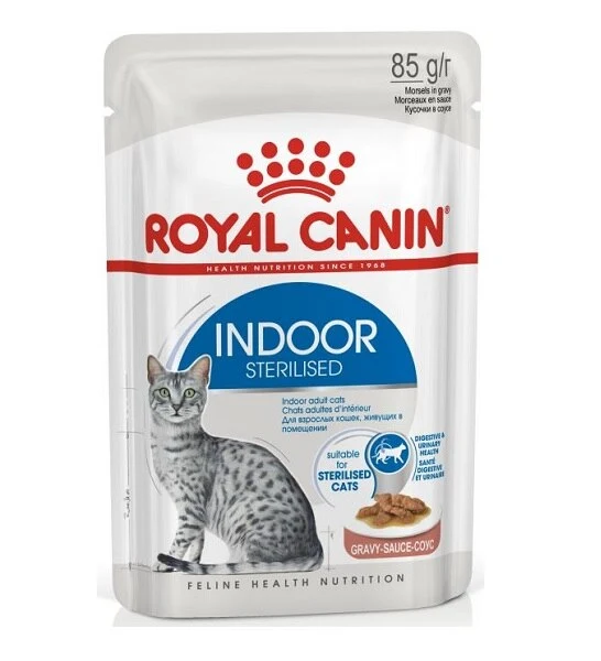 Royal Canin Indoor Sterilised In Gravy Cat Wet Food 85G