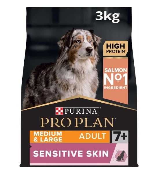 PURINA Pro Plan Opti Derma Medium & Large Adult Sensitive Skin 7+ Salmon Dog Dry Food