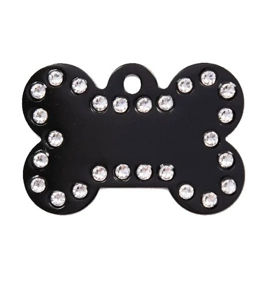 GoScribe Pet Tag Swarovski Bone Tags