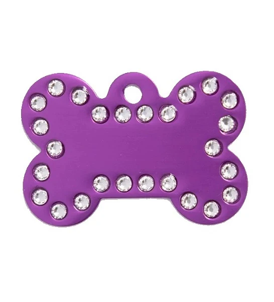 GoScribe Pet Tag Swarovski Bone Tags