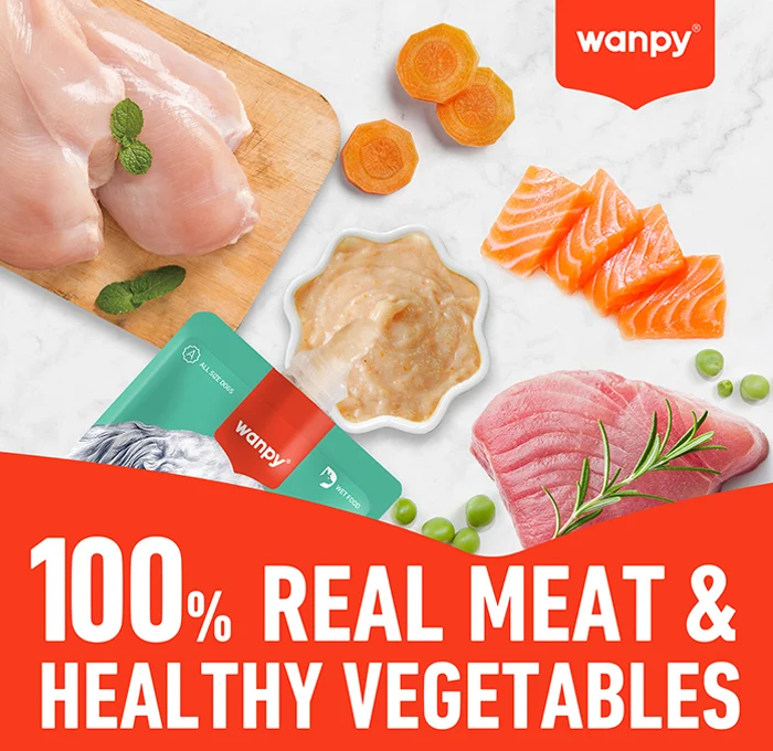 Wanpy Tasty Meat Paste Beef With Carrot & Pea Dog Treats 90G