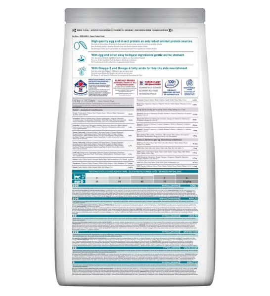 Hill's Science Plan Hypoallergenic No Grain Egg & Insect Protein Adult Dry Cat Food 1.5KG