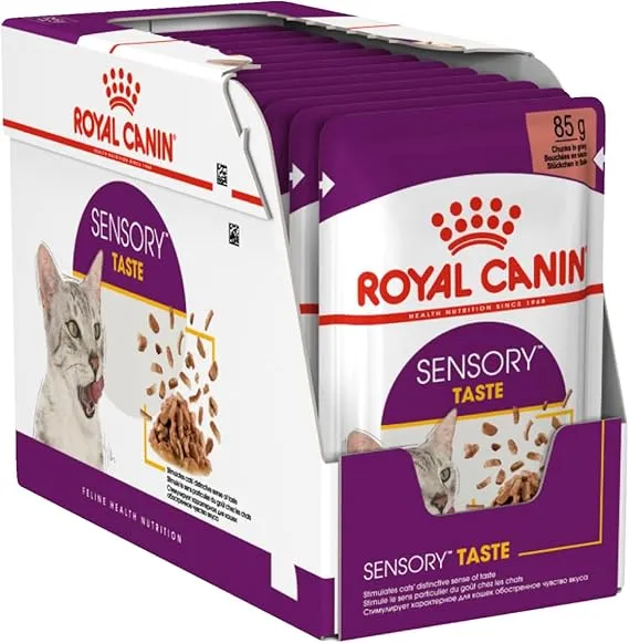 Royal Canin Feline Health Nutrition Sensory Taste Chunks In Gravy Cat Wet Food