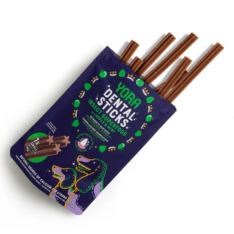 Yora Pet Foods Small Dental Sticks Apple & Mint Dog Treat 56G