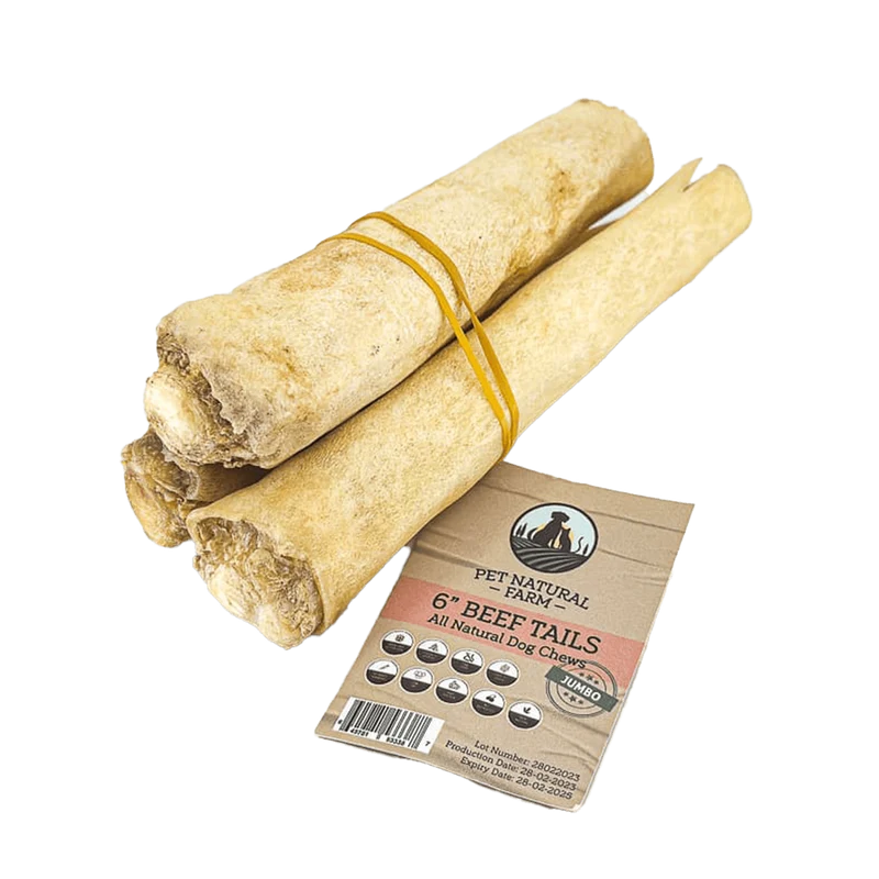 Pet Natural Farm 6" Beef Tail Dog Treats