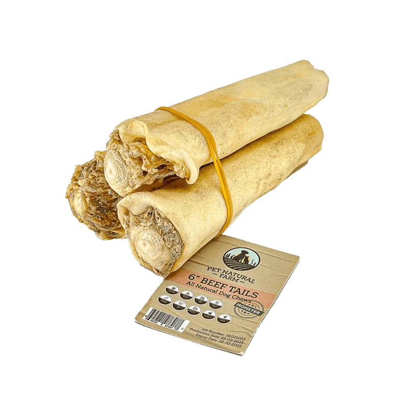 Pet Natural Farm 6" Beef Tail Dog Treats