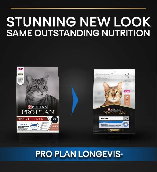 PURINA Pro Plan Original Senior Salmon Cat Dry Food 3KG