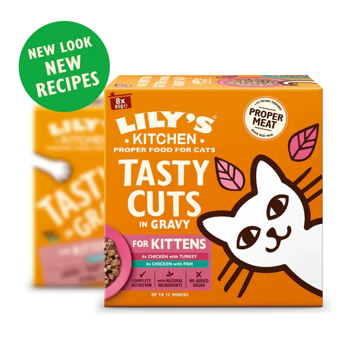 Lily's Kitchen Tasty Cuts in Gravy for Kittens Multipack 8X85G