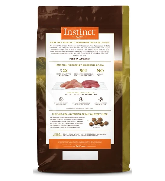 Instinct Ultimate Protein Cage Free Duck Recipe Cat Dry Food 4lbs