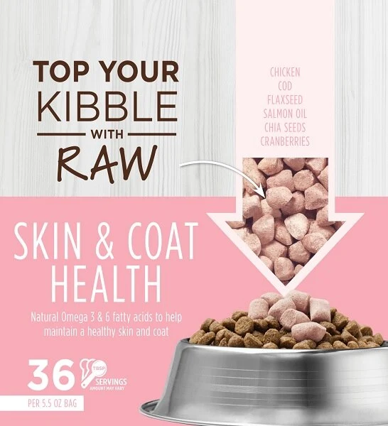 Instinct Raw Boost Mixers Skin & Coat Health Freeze Dried Cat Food Topper 5.5OZ