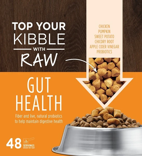 Instinct Raw Boost Mixers Gut Health Freeze Dried Chicken Dog Food Topper