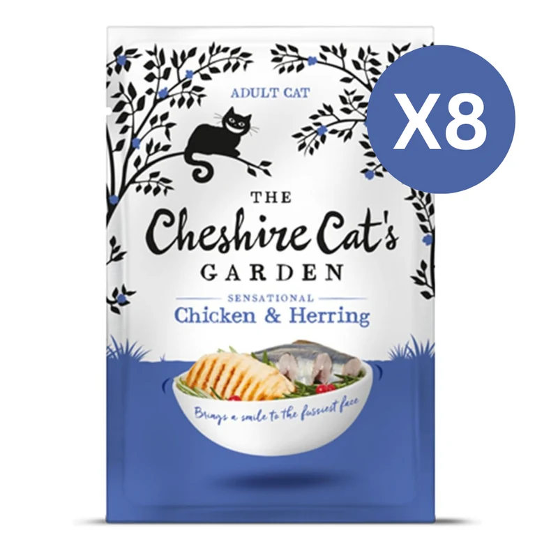 The Cheshire Cat's Garden Chicken & Herring Wet Cat Food