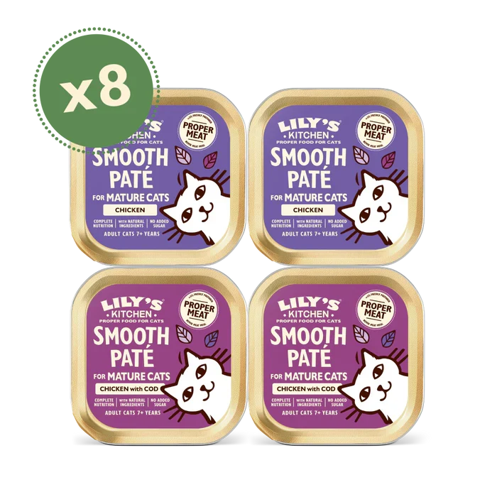 Lily's Kitchen Pate for Mature Cats Multipack Wet Cat Food 8X85G