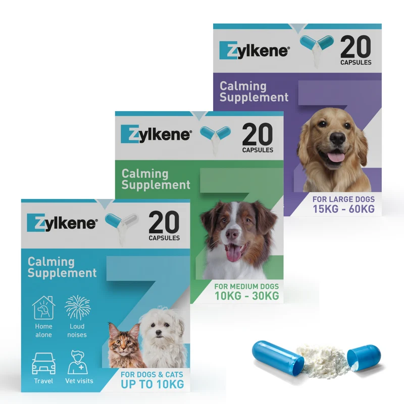 Vetoquinol Zylkene Supplement for Medium Dogs 225mg 20 Capsules