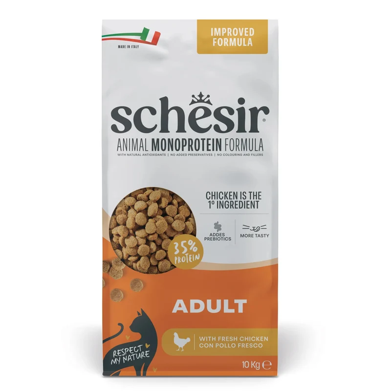 Schesir Monoprotein Formula Adult Dry Cat Food Maintenance With Chicken