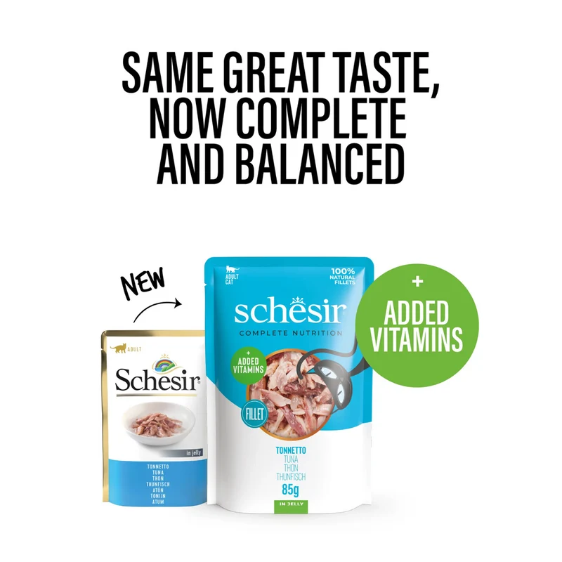 Schesir Tuna in Jelly Adult Wet Cat Food 85G