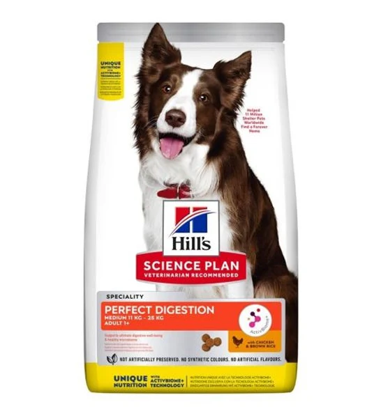 Hill's Science Plan Perfect Digestion Chicken & Brown Rice Medium Adult Dog Food