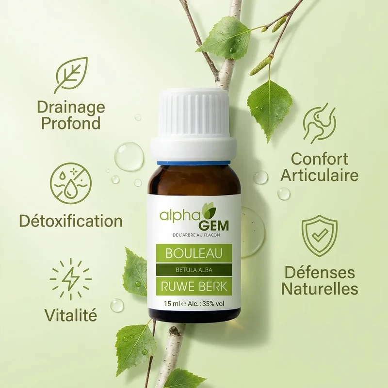 Macérât de bourgeons de Bouleau Bio - 15 ml - Alphagem