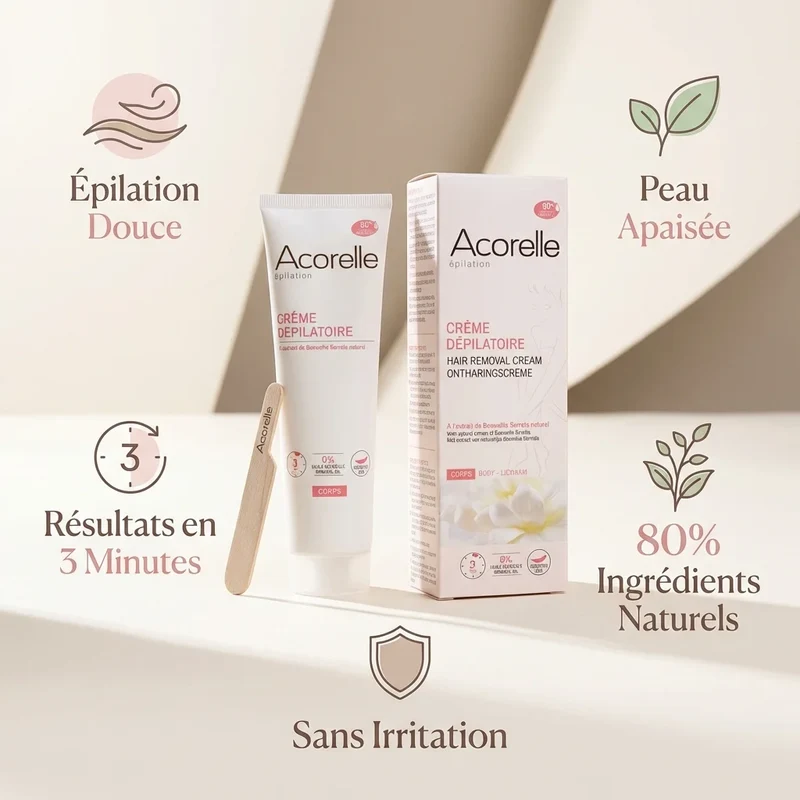 Crème Dépilatoire Corps - 150 ml - Acorelle