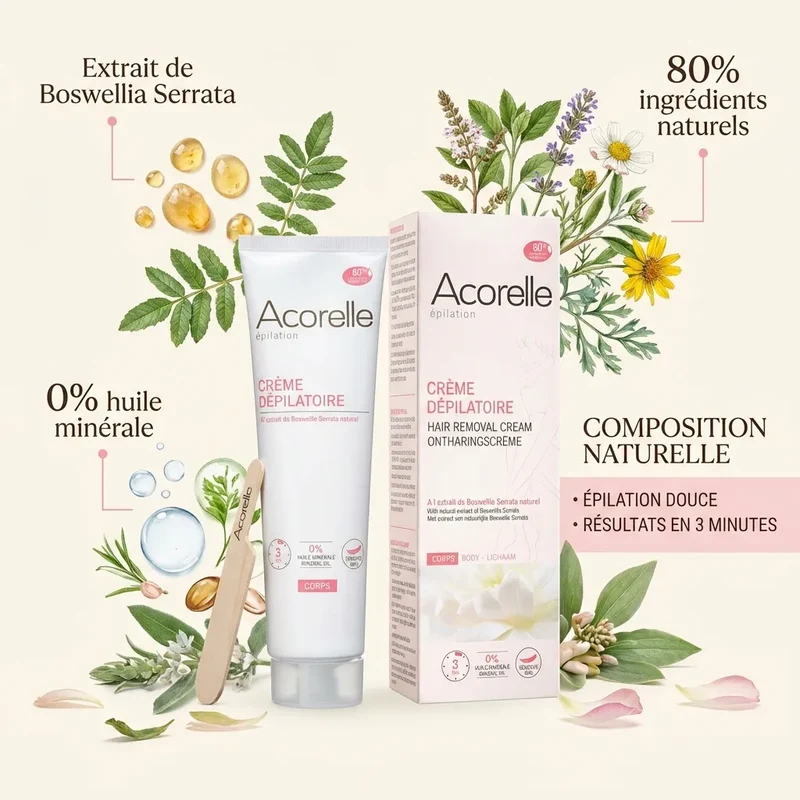 Crème Dépilatoire Corps - 150 ml - Acorelle