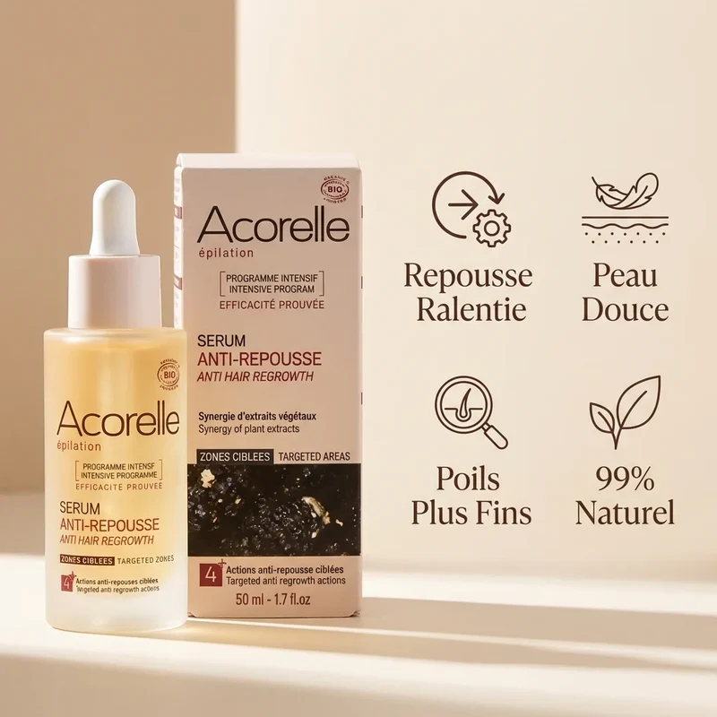 Sérum Cure Anti-repousse Bio - 50 Ml - Acorelle