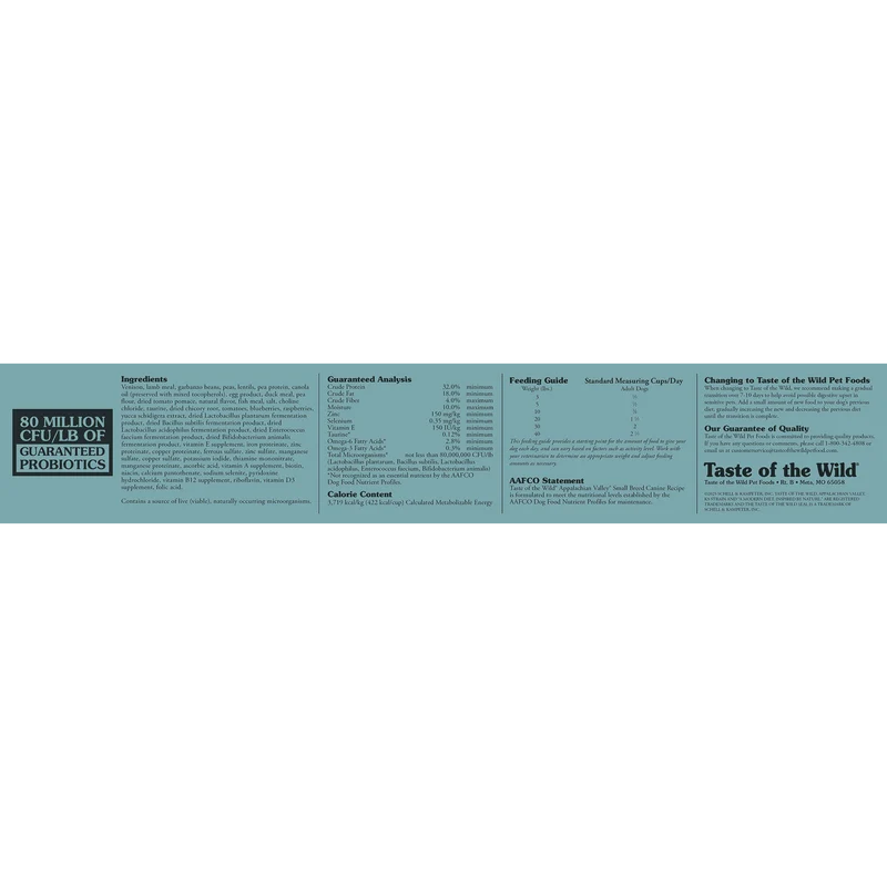 Taste of the Wild Appalachian Valley Canine with Venison & Garbanzo Beans Dry Dog Food