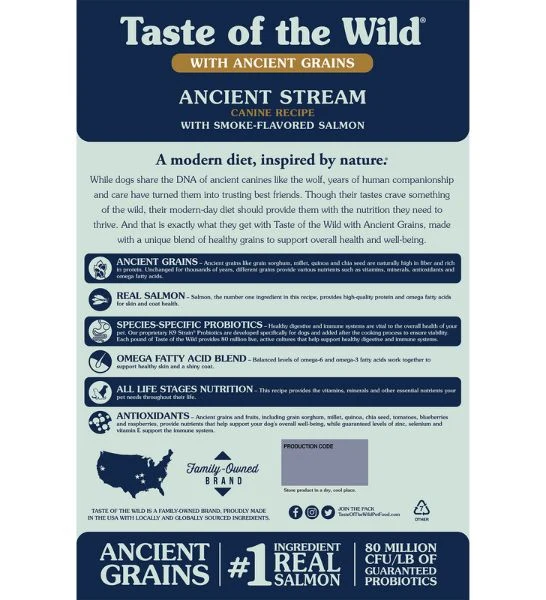 Taste of The Wild Ancient Stream Salmon Dry Dog Food