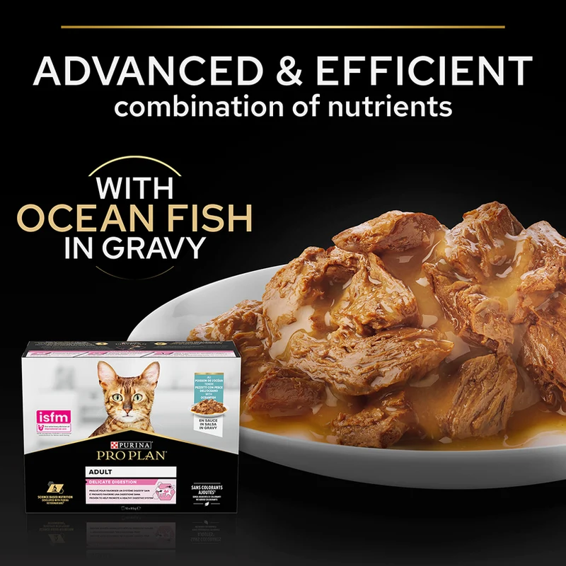 Purina Pro Plan Delicate Oceanfish in Gravy Wet Cat Food
