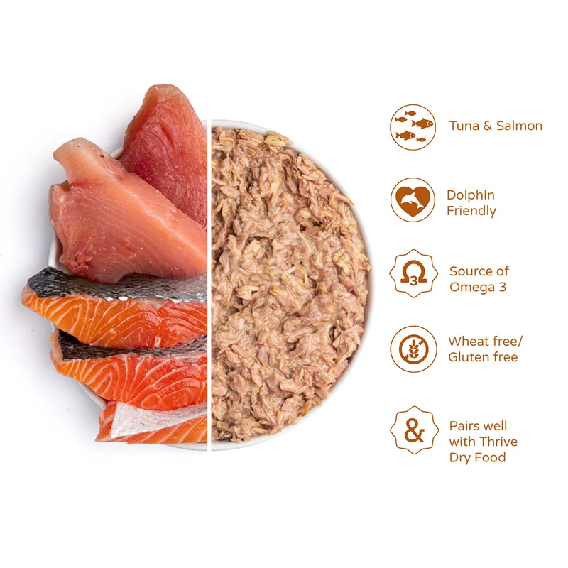 Thrive Complete Tuna & Salmon Complete Wet Cat Food 75G