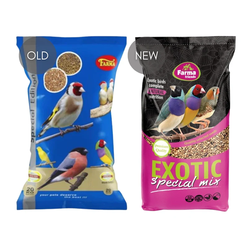 FARMA Exotic Mix Natural Bird Food 20KG