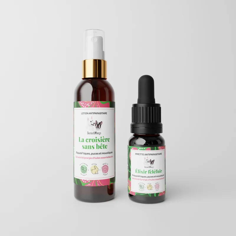 La Croisière sans bête + L’Élixir Fèléfuir : le duo antiparasitaire naturel pour chien