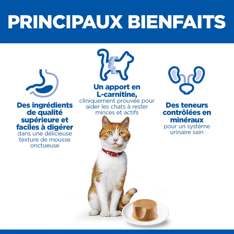 Hill's Adult Sterilised Cat Mousse Poulet - chat