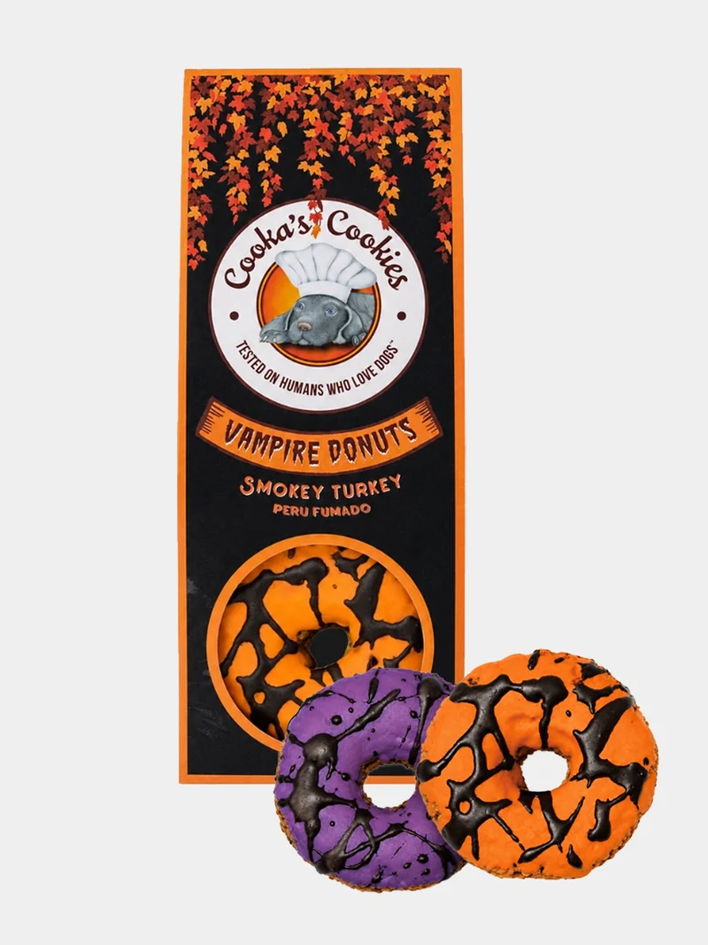 Biscuits d'halloween pour chien - Vampire Donuts 🧛🏻 - Cooka's Cookies