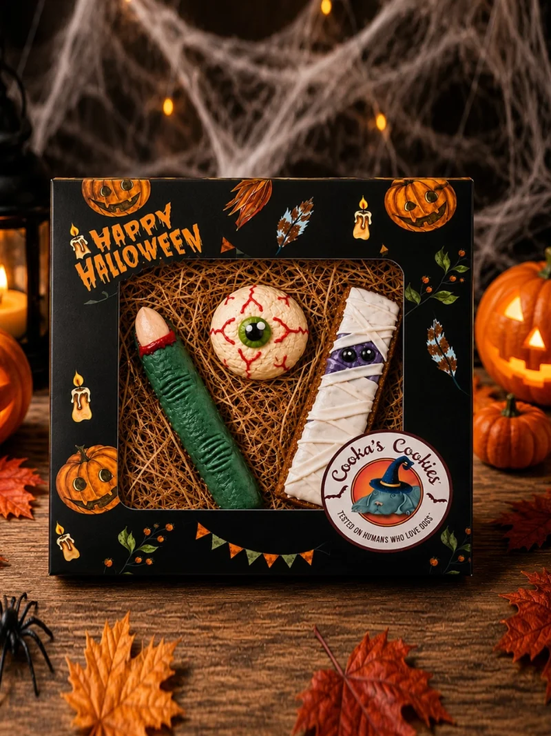 Biscuits pour chien - Halloween Gourmet - Cooka's Cookies