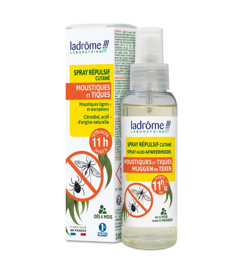 Spray répulsif moustiques et tiques